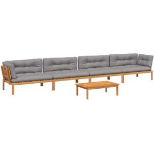 vidaXL 3209506 Terrassensofa - Modulares Gartenset - Braun vidaXL 3209506 Terrassensofa - Modulares Gartenset - Braun