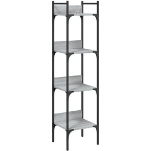 vidaXL Estantería 4 niveles Gris Sonoma - Estantería vidaXL Estantería 4 niveles Gris Sonoma - Estantería