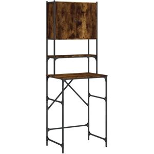 vidaXL Smoked Oak Laundry Machine Cabinet - Laundry Room Storage vidaXL Smoked Oak Laundry Machine Cabinet - Laundry Room Storage