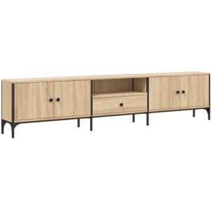 vidaXL 838989 Sonoma Oak TV Cabinet - 200x25x44 cm - Modern Entertainment Center vidaXL 838989 Sonoma Oak TV Cabinet - 200x25x44 cm - Modern Entertainment Center