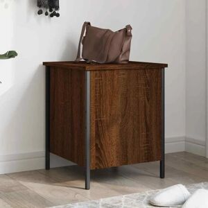vidaXL Storage Bench Brown Oak 40x42.5x50 cm - Storage Bench vidaXL Storage Bench Brown Oak 40x42.5x50 cm - Storage Bench