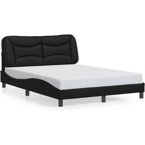 VidaXL Bedframe - Zwart 140x200 cm VidaXL Bedframe - Zwart 140x200 cm