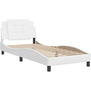 Structură pat vidaXL 90x190cm cu tetiere - Pat Structură pat vidaXL 90x190cm cu tetiere - Pat