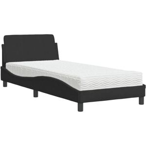 VidaXL Model 3208293 Seng med Fløjl Sort 80x200 cm - Seng VidaXL Model 3208293 Seng med Fløjl Sort 80x200 cm - Seng