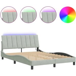 VidaXL Model 718809 Lysegråt fløjl sengestel VidaXL Model 718809 Lysegråt fløjl sengestel