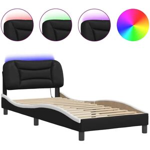 vidaXL Svart-Hvitt LED Sengeramme - Seng Type vidaXL Svart-Hvitt LED Sengeramme - Seng Type