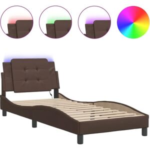 VidaXL Bettgestell mit LED-Leuchten - Für 100x200 cm Matratze VidaXL Bettgestell mit LED-Leuchten - Für 100x200 cm Matratze