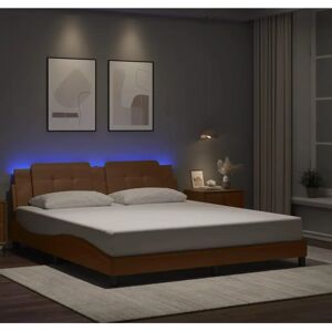 vidaXL Bettgestell mit LED Lichtern - 180x200 cm - Bettart vidaXL Bettgestell mit LED Lichtern - 180x200 cm - Bettart