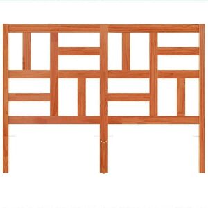 vidaXL Headboard Wax Brown 135 cm Solid Pine Wood - Headboard vidaXL Headboard Wax Brown 135 cm Solid Pine Wood - Headboard