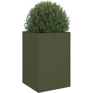 vidaXL Garden Bed - Cold-rolled Steel, 52x48x75 cm, Green vidaXL Garden Bed - Cold-rolled Steel, 52x48x75 cm, Green