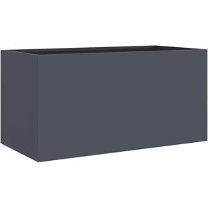 vidaXL Model 62x30x29 cm Cold-rolled Steel Planter - Garden Bed & Flower Pot vidaXL Model 62x30x29 cm Cold-rolled Steel Planter - Garden Bed & Flower Pot