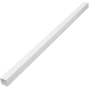 vidaXL Kabelgoten - 60x60 mm, 10 m PVC, Wit - Kabelmanagement vidaXL Kabelgoten - 60x60 mm, 10 m PVC, Wit - Kabelmanagement