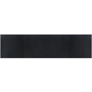 vidaXL Tapis Rectangulaire Bambou Gris 100x400cm - Durable & Naturel vidaXL Tapis Rectangulaire Bambou Gris 100x400cm - Durable & Naturel