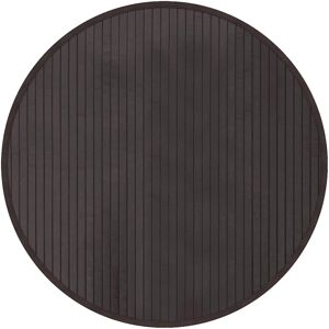 vidaXL Runder Dunkelbrauner Bambus Teppich - Teppich vidaXL Runder Dunkelbrauner Bambus Teppich - Teppich