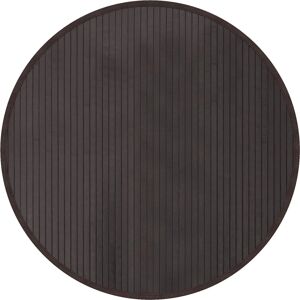 vidaXL Rug Round Dark Brown - 80 cm Bamboo - Rug vidaXL Rug Round Dark Brown - 80 cm Bamboo - Rug