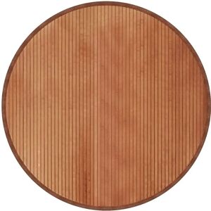 vidaXL Runder Brauner Bambus 100cm Teppich - Bodenmatte vidaXL Runder Brauner Bambus 100cm Teppich - Bodenmatte