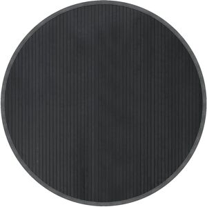 vidaXL Round Grey Bamboo Rug - Durable Natural Floor Mat vidaXL Round Grey Bamboo Rug - Durable Natural Floor Mat
