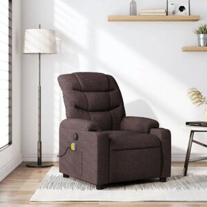 Sillón de Masajes Reclinable MAISONCHIC - Vibración en 6 puntos, Marrón Oscuro Sillón de Masajes Reclinable MAISONCHIC - Vibración en 6 puntos, Marrón Oscuro