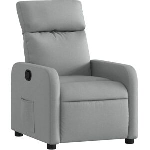 VidaXL Fauteuil - Lichtgrijs - Recliner VidaXL Fauteuil - Lichtgrijs - Recliner