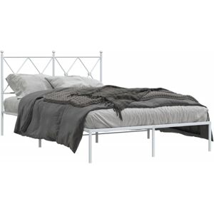 vidaXL Metallbettgestell Weiß 120x190 cm - Bettgestell vidaXL Metallbettgestell Weiß 120x190 cm - Bettgestell