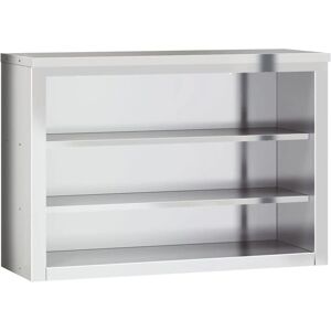 vidaXL Wall Cabinet with Shelves - Stainless Steel Kitchen Storage vidaXL Wall Cabinet with Shelves - Stainless Steel Kitchen Storage