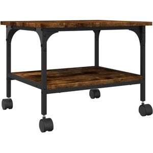 VidaXL Printer Stand - 2-Tier Smoked Oak Office Table VidaXL Printer Stand - 2-Tier Smoked Oak Office Table