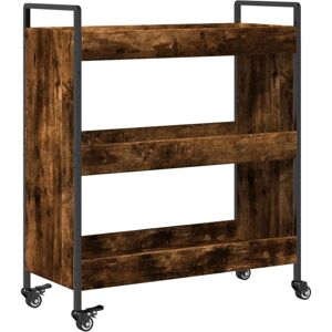 vidaXL Kitchen Trolley - Smoked Oak - 70x30x82 cm - Engineered Wood - Kitchen Trolley vidaXL Kitchen Trolley - Smoked Oak - 70x30x82 cm - Engineered Wood - Kitchen Trolley