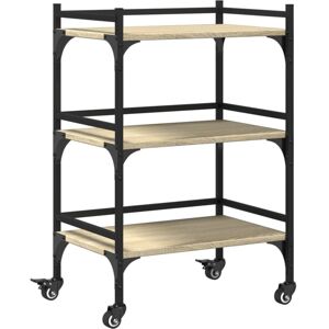 vidaXL Kitchen Trolley Sonoma Oak - Engineered Wood vidaXL Kitchen Trolley Sonoma Oak - Engineered Wood