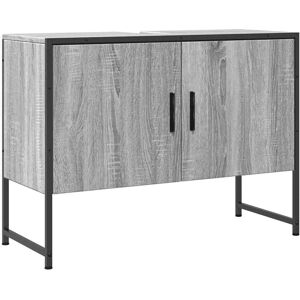 vidaXL Armoire lavabo en bois d'ingénierie gris Sonoma - Meuble de salle de bain - Publicité vidaXL Armoire lavabo en bois d'ingénierie gris Sonoma - Meuble de salle de bain - Publicité