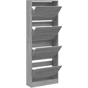 vidaXL Grey Sonoma Shoe Cabinet - Shoe Storage Shelf vidaXL Grey Sonoma Shoe Cabinet - Shoe Storage Shelf