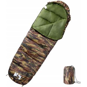 vidaXL Mummy Sleeping Bag - Green - 3 Seasons vidaXL Mummy Sleeping Bag - Green - 3 Seasons
