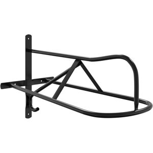 vidaXL Saddle Rack Wall Mounted Black Iron - Saddle Rack vidaXL Saddle Rack Wall Mounted Black Iron - Saddle Rack