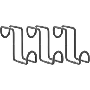 vidaXL Bridle Holder 3 pcs. Black Steel - Bridle Holder vidaXL Bridle Holder 3 pcs. Black Steel - Bridle Holder