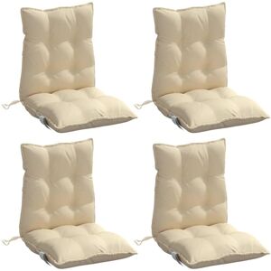 vidaXL Niedriglehner-Auflagen - 4 Stk. Rot Karomuster Oxford-Gewebe - Sitzkissen vidaXL Niedriglehner-Auflagen - 4 Stk. Rot Karomuster Oxford-Gewebe - Sitzkissen