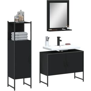 vidaXL Bathroom Cabinet Set 3 Piece Vanity Unit Sink - Bathroom Furniture vidaXL Bathroom Cabinet Set 3 Piece Vanity Unit Sink - Bathroom Furniture