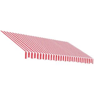vidaXL Sunshade Canvas Red White - Sunshade Canvas vidaXL Sunshade Canvas Red White - Sunshade Canvas