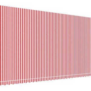 vidaXL Tissu de Parasol Rouge et Blanc - Sunshade Canvas vidaXL Tissu de Parasol Rouge et Blanc - Sunshade Canvas