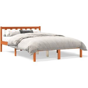 vidaXL 844805 Bed - Massief dennenhouten stabiel frame 140x190 cm vidaXL 844805 Bed - Massief dennenhouten stabiel frame 140x190 cm