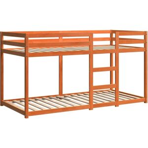 vidaXL Bunk Bed - Solid Pine - Space-saving - Safe Design - 75x190 cm vidaXL Bunk Bed - Solid Pine - Space-saving - Safe Design - 75x190 cm