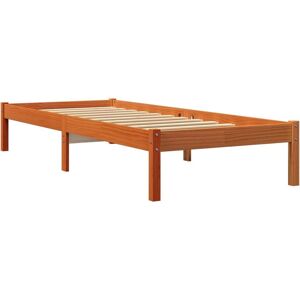 vidaXL 844836 Bedframe - Massief dennenhout - Wasbruin - 90x190 cm - Bedtype vidaXL 844836 Bedframe - Massief dennenhout - Wasbruin - 90x190 cm - Bedtype