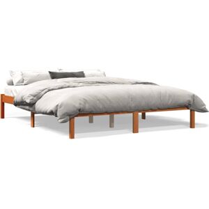vidaXL Bettgestell in Wachsbraun - 160x200 cm - Holz-Bettboden vidaXL Bettgestell in Wachsbraun - 160x200 cm - Holz-Bettboden