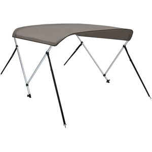 vidaXL 150x120x110 cm Grau 2-Bogen Bimini-Top - Wasserdicht & UV-Schutz vidaXL 150x120x110 cm Grau 2-Bogen Bimini-Top - Wasserdicht & UV-Schutz
