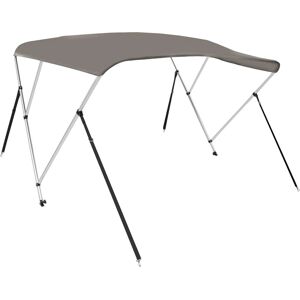 vidaXL 3-Bow Bimini Top Grey - Sun & Weather Protection vidaXL 3-Bow Bimini Top Grey - Sun & Weather Protection