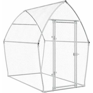 vidaXL Chicken Coop Large Galvanised Steel - Chicken Coop vidaXL Chicken Coop Large Galvanised Steel - Chicken Coop