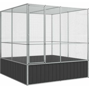 vidaXL Aviary Large Bird Cage Steel - Bird Cage vidaXL Aviary Large Bird Cage Steel - Bird Cage