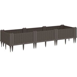 vidaXL Havekrukke med Pinde Brun 125x40x28.5 cm - Havekrukke vidaXL Havekrukke med Pinde Brun 125x40x28.5 cm - Havekrukke