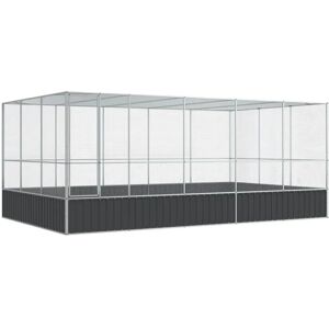 vidaXL Aviary with Extension Steel Cage - Bird Enclosure vidaXL Aviary with Extension Steel Cage - Bird Enclosure