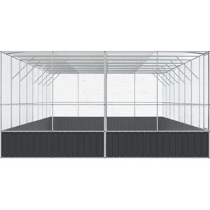 vidaXL Fuglebur med Udvidelse - Stålbur 832x414x212 cm vidaXL Fuglebur med Udvidelse - Stålbur 832x414x212 cm