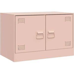 vidaXL TV cabinet - Pink Steel 67x39x44 cm - TV furniture vidaXL TV cabinet - Pink Steel 67x39x44 cm - TV furniture