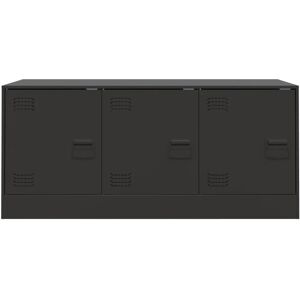 vidaXL TV Cabinet Black 99x39x44 cm Steel - TV Cabinet vidaXL TV Cabinet Black 99x39x44 cm Steel - TV Cabinet